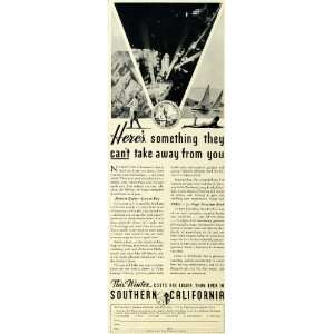 1932 Ad All Year Club Southern California Winter Vacation Los Angeles 