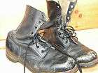 1970s Mens Unknown Black Army Boots sz 9 Made in USA