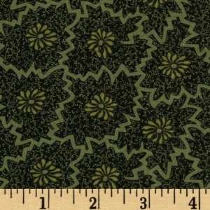  45 Wide Garden Club Forest Fabric By The Yard: Arts 