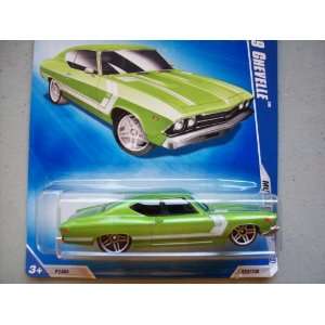  HOT WHEELS 08/10 09 MUSCLE MANIA 69 CHEVELLE LT GREEN 