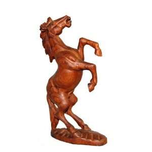  Carved Horse Rearing up 12