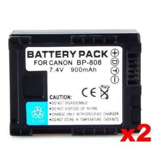  Li ion Battery for Canon BP 808 Battery compatible with Canon FS100 