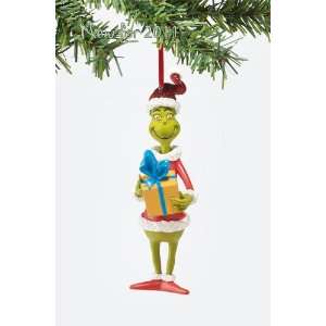  Grinch Christmas Grinch Holding Gift Ornament: Home 