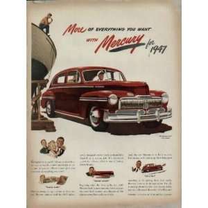   Mercury for 1947.  1947 Mercury Town Sedan Ad, A3376 Everything