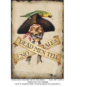   Kids Out Dead Men tell No tales Accent Mural WK9585M: Home Improvement