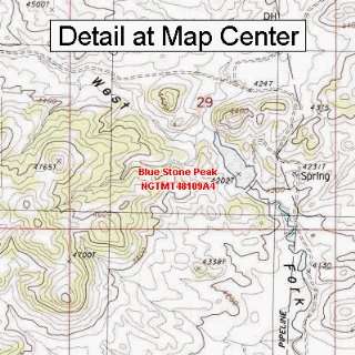   Map   Blue Stone Peak, Montana (Folded/Waterproof)