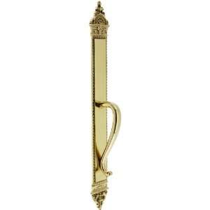  Large Blois Pattern Door Pull in Polished Brass.: Home 
