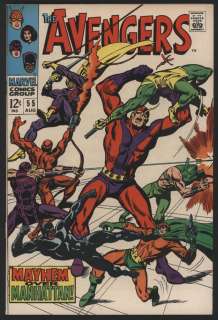 The AVENGERS #55, 1968, Marvel Comics  