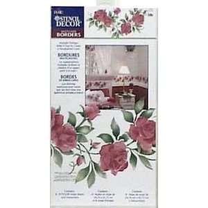   PLAID ENTERPRISES 26737 STENCIL WALL BLOOMING ROSE