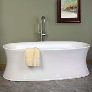  71 Lynn Freestanding Acrylic Tub   No Overflow or Faucet 