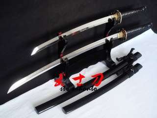   clay tempered sanmai blade japanese katana sword eagle tsuba  