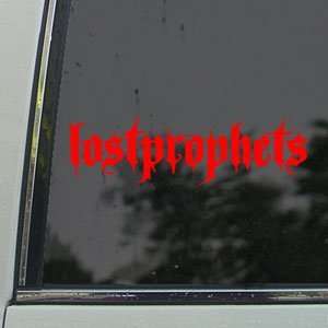  Lostprophets Red Decal Rock Band Truck Window Red Sticker 
