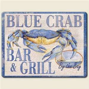  Tempered Glass Blue Crab Bar & Grill Cutting Board 