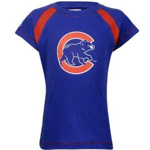   Chicago Cubs Youth Girls Royal Blue Crew T shirt: Sports & Outdoors