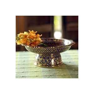  NOVICA Benjarong porcelain tray, Offerings Kitchen 