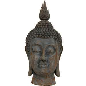  25 Thai Rust Patina Buddha Head Statue: Home & Kitchen