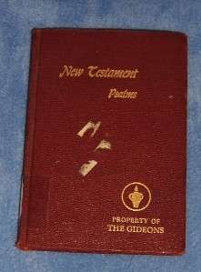 1965 GIDEONS NEW TESTAMENT BIBLE KJV self pronouncing  