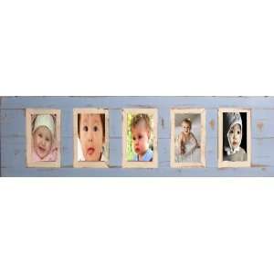  Boat Wood Light Blue 4x6 5 Picture Frame: Everything 