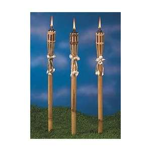  Bamboo & Seashell Torches Set of 3: Toys & Games