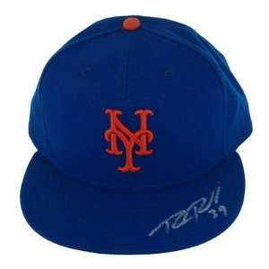 Bobby Parnell Blue New York Mets Hat   Autographed MLB Helmets and 