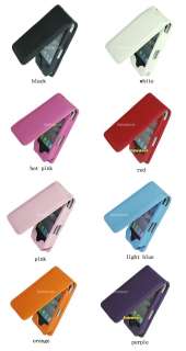 New Leather Flip Skin Case Cover for Apple iPhone 4 4G  