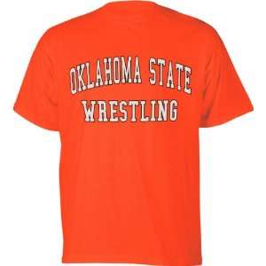  Oklahoma State Cowboys Orange Wrestling T Shirt: Sports 