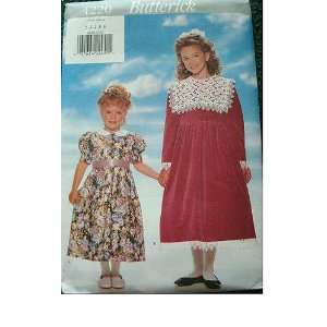  CHILDRENS GIRLS PARTY DRESS SIZE 2 3 4 5 6 BUTTERICK EASY 