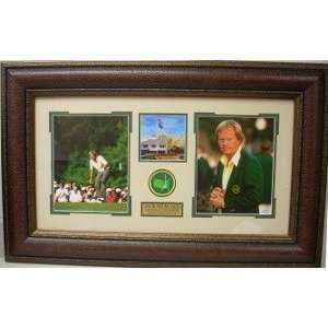  Jack Nicklaus unsigned 6 Time Masters 2 Photo Leather 