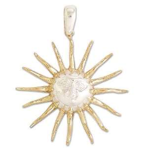    Gold plated pendant, Majesty of the Sun 2 W 2 L Jewelry