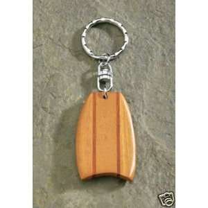  Hawaiian Key Chain Wood Medium Brown Bodyboard