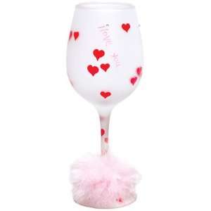  Lolita Retired Wine Glass I Love You GLS11 5585U 