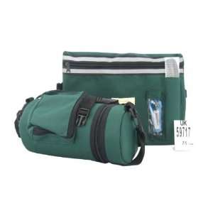  Dark Green Tefillin Carrier with Tallit bag
