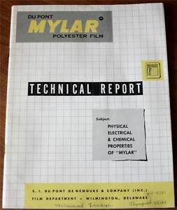Du Pont Mylar Polyester Film Technical Report  