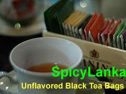 Unflavored black tea bags   Best Quality Ceylon Tea  