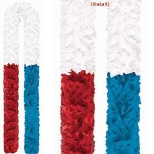  Red White and Blue 72in Feather Boa: Toys & Games