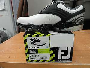 FootJoy Sport Golf Shoes #53156 White/Black New In Box  