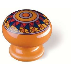  Siro Designs 81 126 Botanico 39MM Round Knob   Orange 