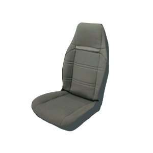   Vinyl Bucket Seat Upholstery with Charcoal Velour Inserts: Automotive