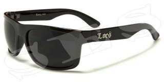 LOCS Sunglasses Shades Mens Gangsta Wayfarer Black  