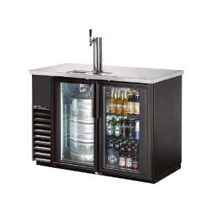   Glass Door Back Bar Direct Draw Beer Dispenser, 245 Cans   TDB 24 48G