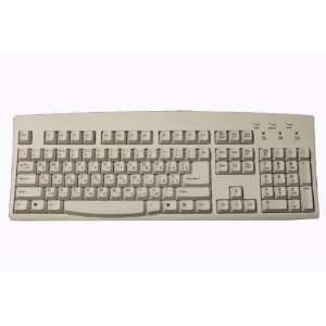  Russian Cyrillic   English Wired PS2 Keyboard Ivory Color 