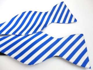   Stripe Self Tie Bow Tie   Kentucky, Duke, Phi Beta Sigma: Clothing