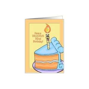  Tasty Cake Humorous 92nd Birthday Card Card Toys & Games