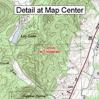  USGS Topographic Quadrangle Map   Luttrell, Tennessee 