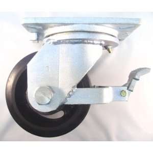   Duty Rubber Cast Iron Wheel Brake:  Industrial & Scientific