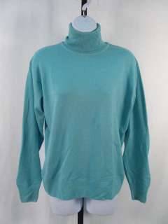 BLOOMINGDALES Teal Turtleneck Sweater Shirt Size M  