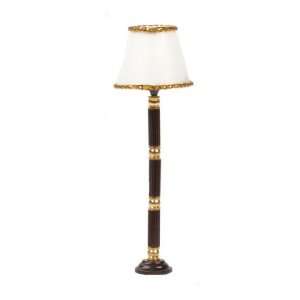   Miniature 1/2 Scale Brown and Brass Floor Lamp: Toys & Games