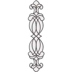   : Hanover Clear Stained Glass Applique by Brewster: Kitchen & Dining
