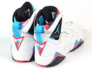 Nike Air Jordan 7 VII Retro (GS) White/Blue Black 2011  
