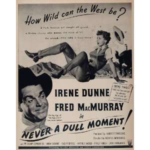   Dull Moment Fred MacMurray RKO   Original Print Ad